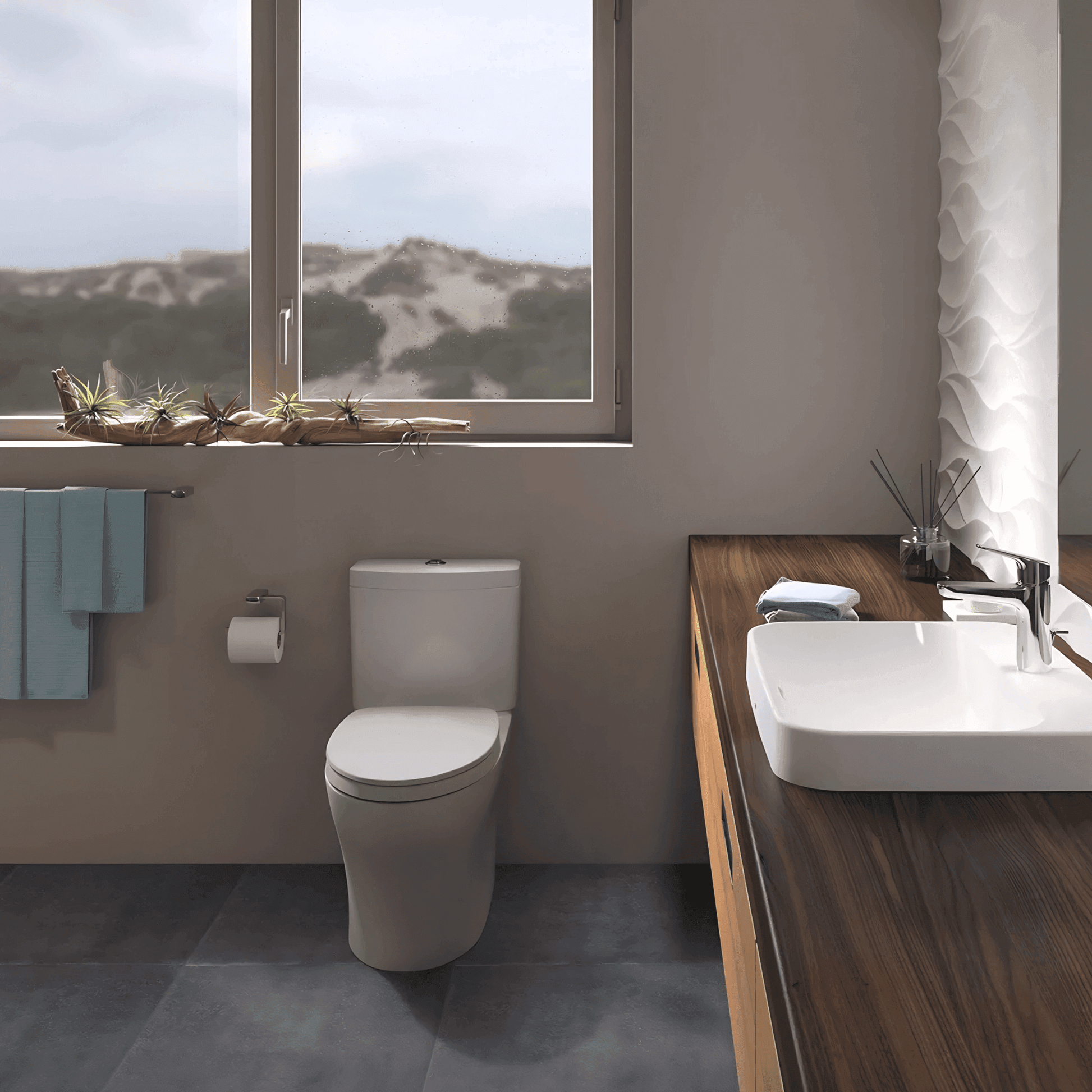 TOTO Aquia IV Two-piece Toilet Kit -1.28/0.9 GPF- Elongated - Universal Height - WASHLET+ - Eunoia 